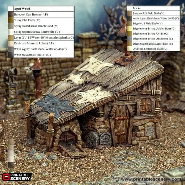 Tabletop Terrain Building Grave Digger's Hut