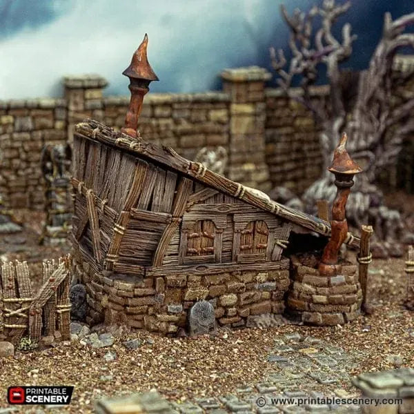 Tabletop Terrain Building Grave Digger's Hut