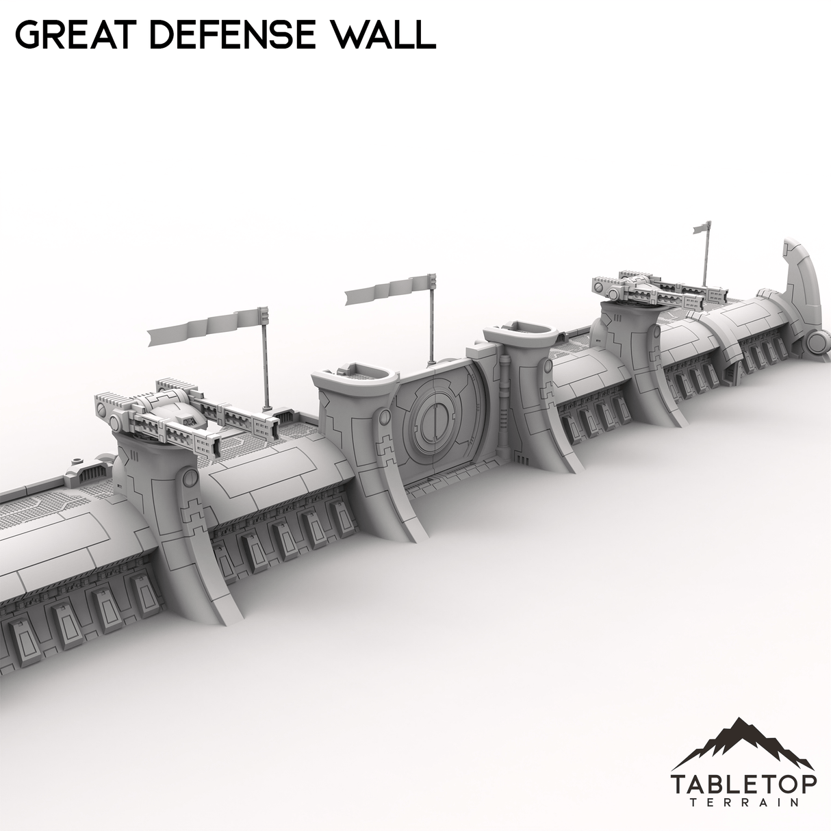 Tabletop Terrain Building Great Defense Wall