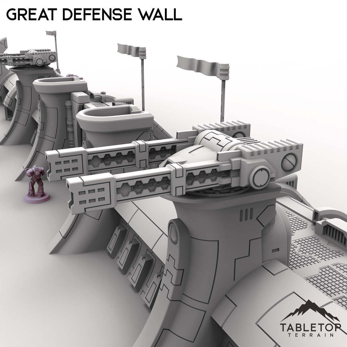 Tabletop Terrain Building Great Defense Wall