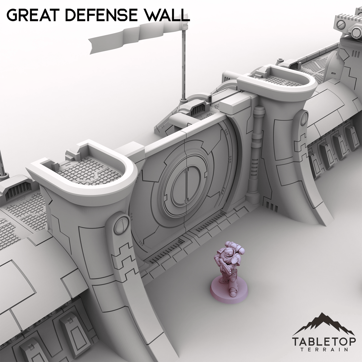 Tabletop Terrain Building Great Defense Wall