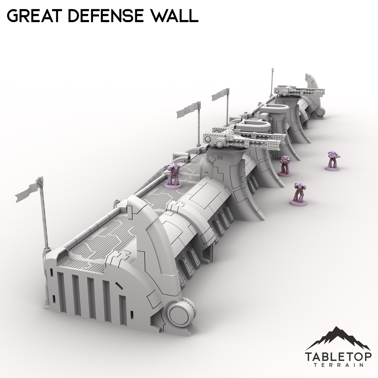 Tabletop Terrain Building Great Defense Wall
