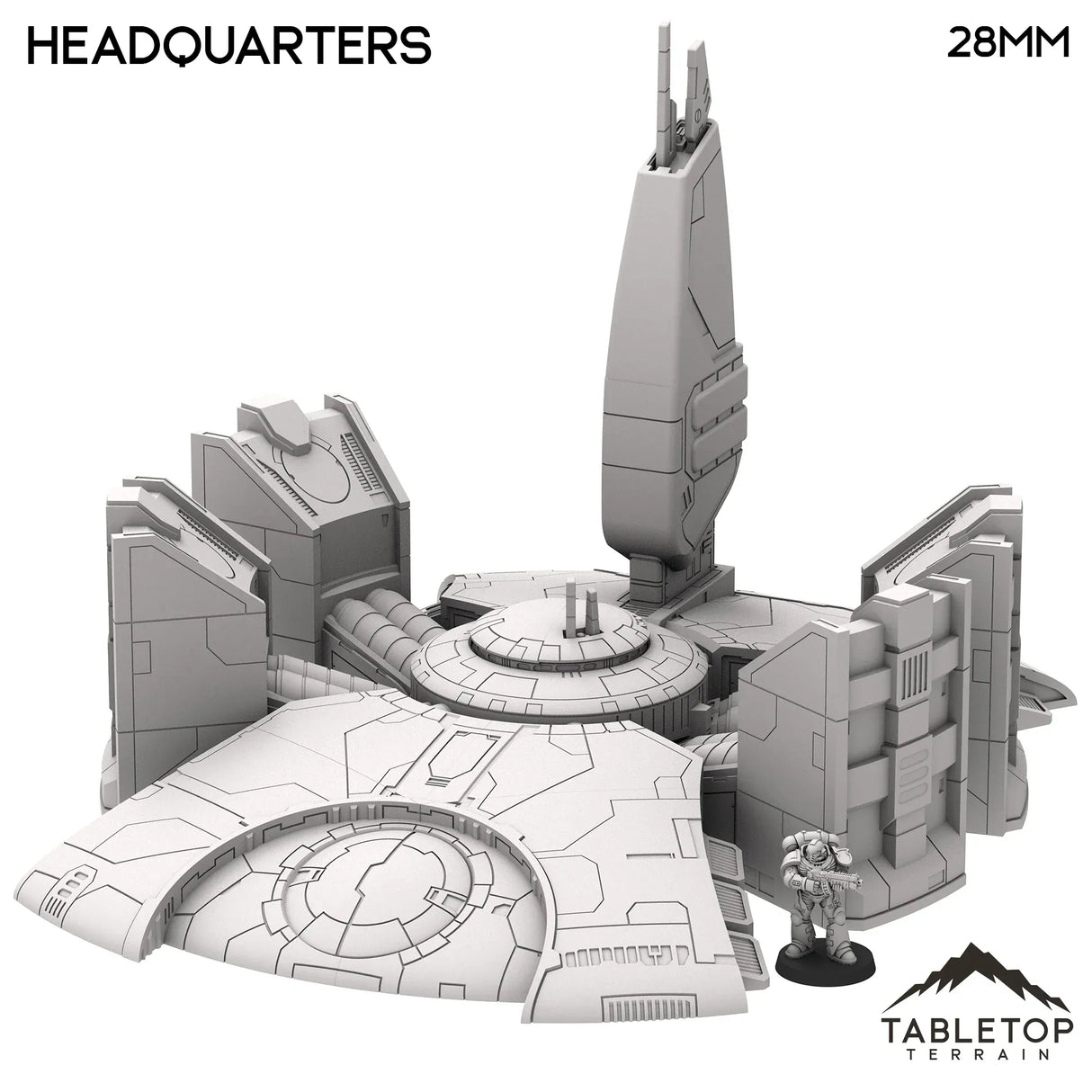 Tabletop Terrain Building Greater Good Headquarters