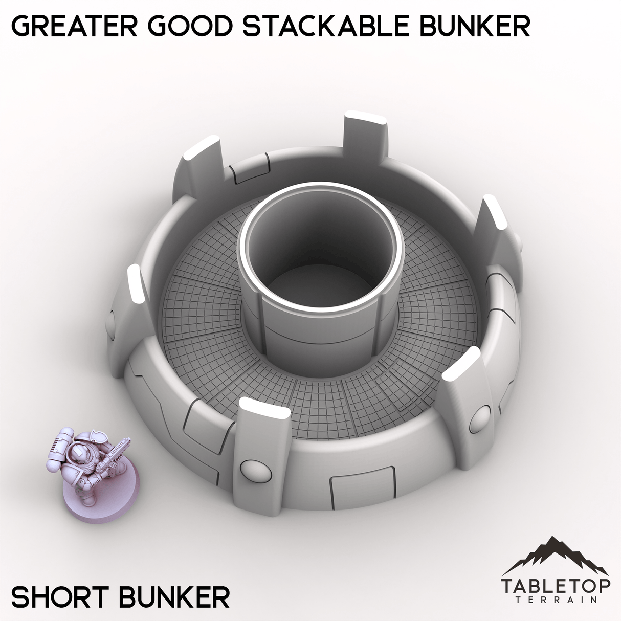 Tabletop Terrain Building Greater Good Stackable Bunker