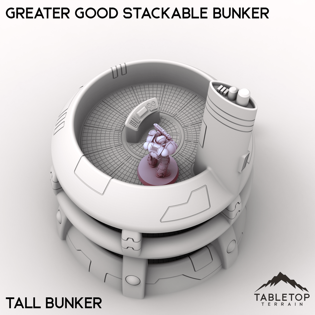 Tabletop Terrain Building Greater Good Stackable Bunker