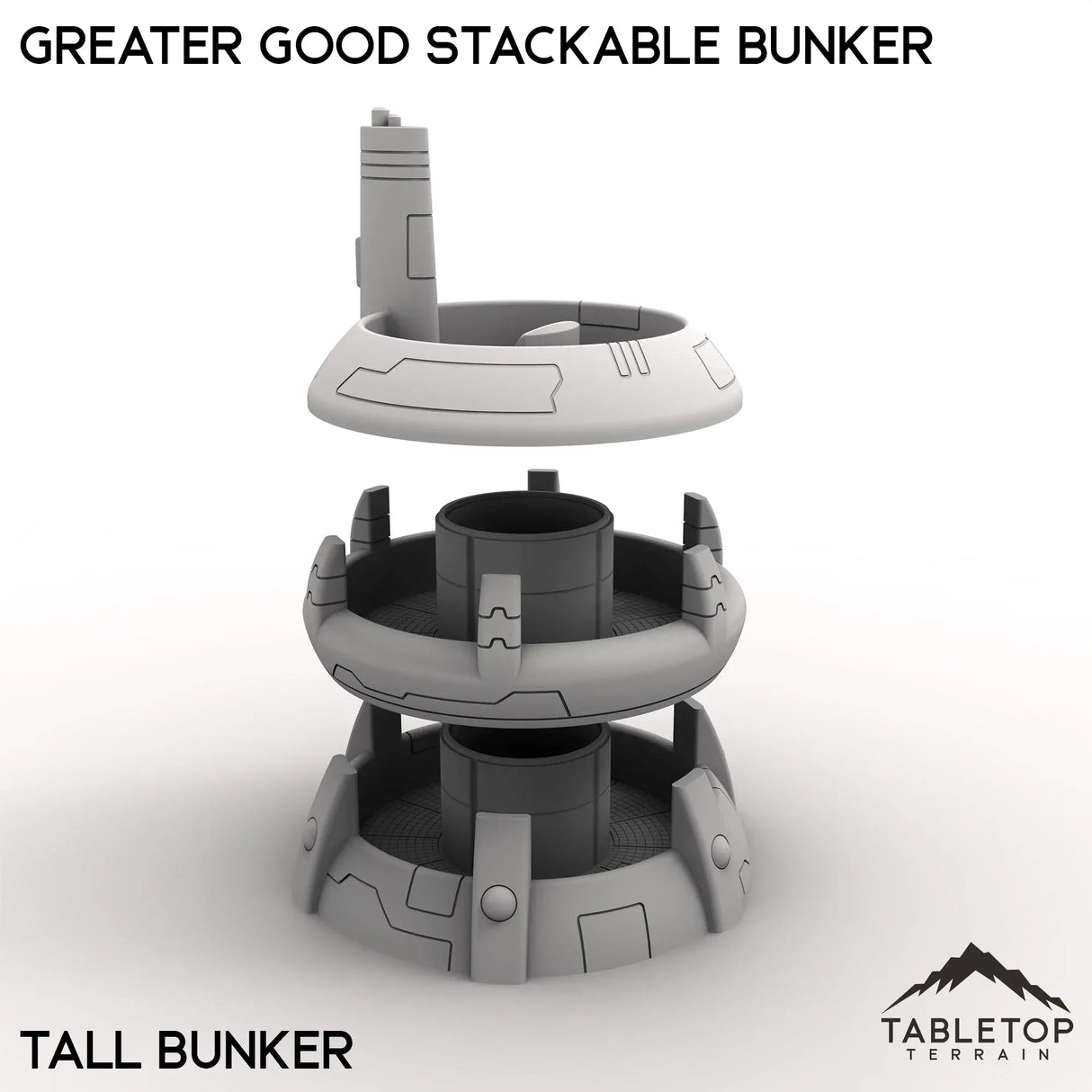 Tabletop Terrain Building Greater Good Stackable Bunker
