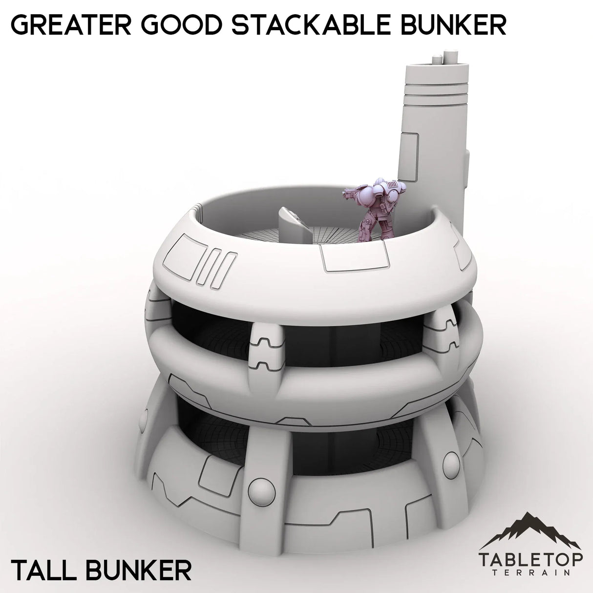 Tabletop Terrain Building Greater Good Stackable Bunker