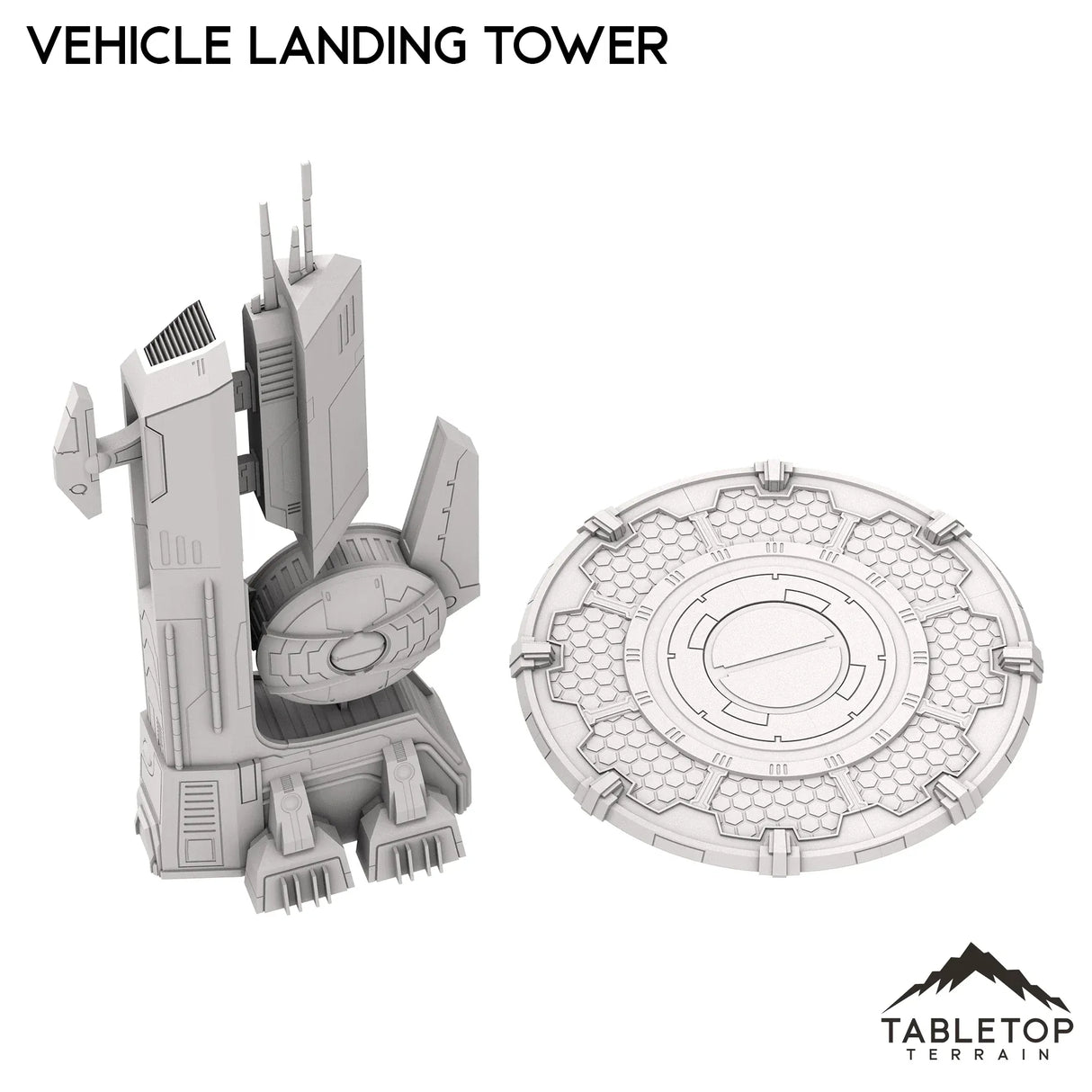 Tabletop Terrain Building Greater Good Vehicle Landing Tower