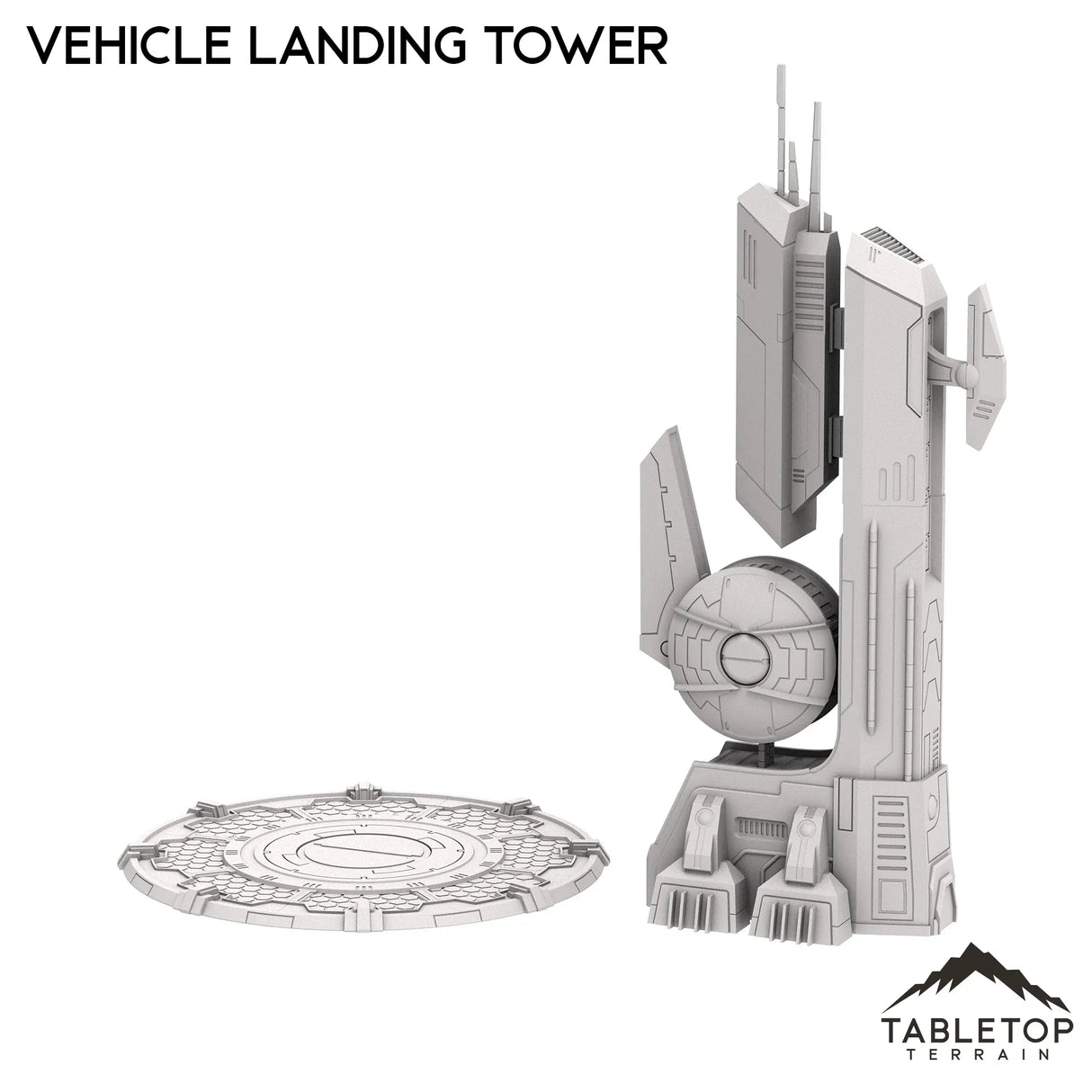 Tabletop Terrain Building Greater Good Vehicle Landing Tower