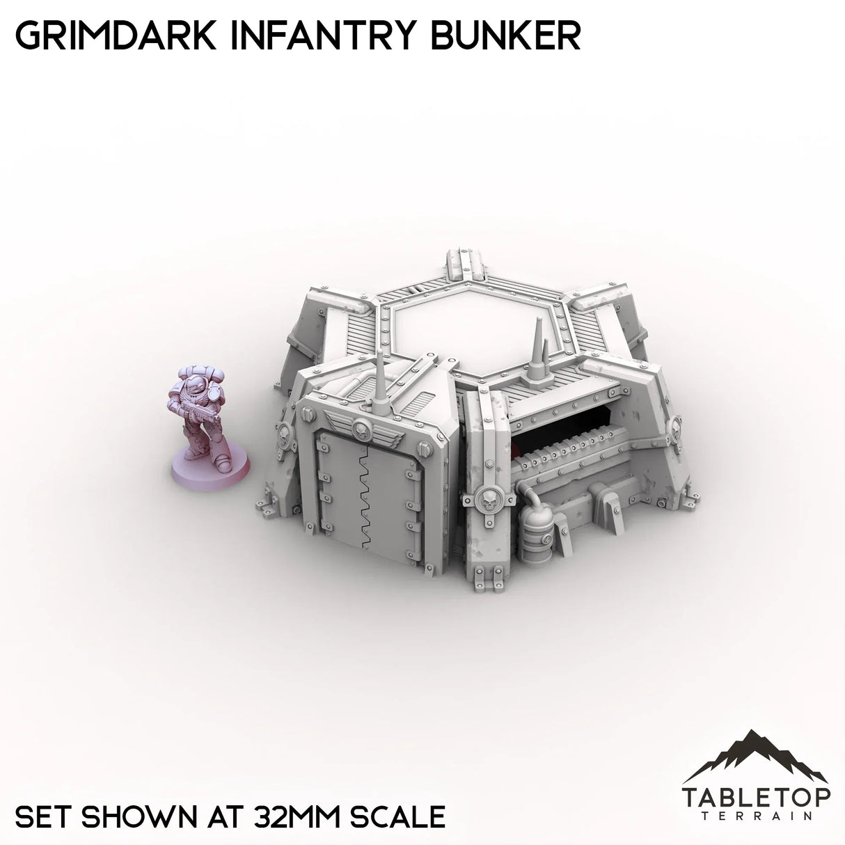 Tabletop Terrain Building Grimdark Infantry Bunker