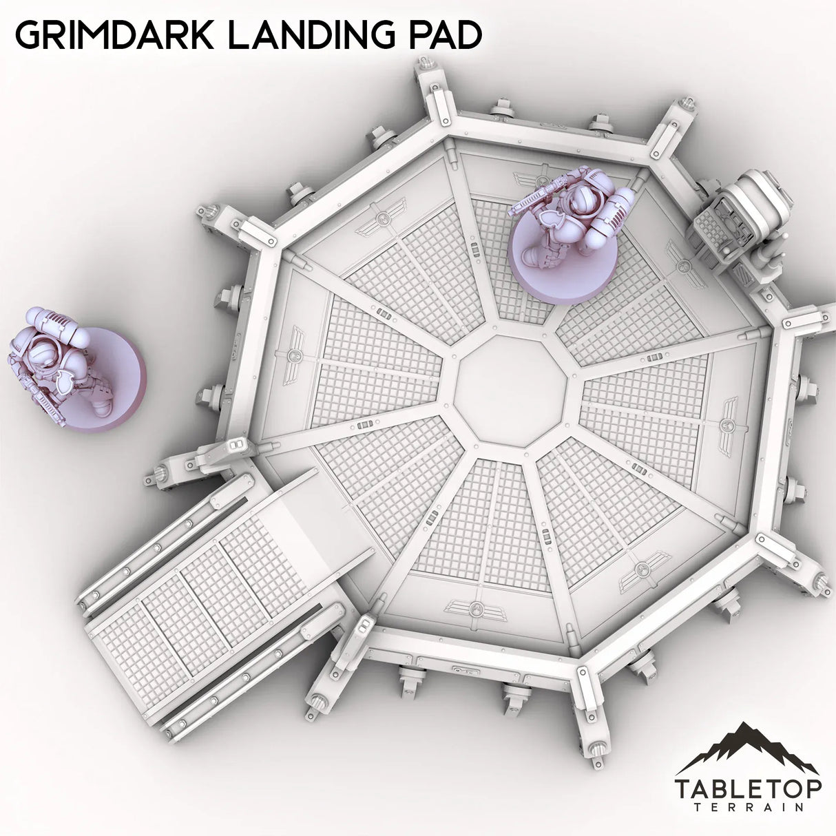 Tabletop Terrain Building Grimdark Landing Pad