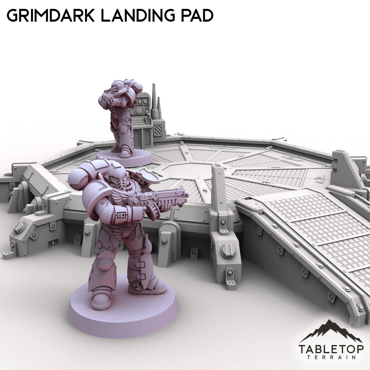 Tabletop Terrain Building Grimdark Landing Pad