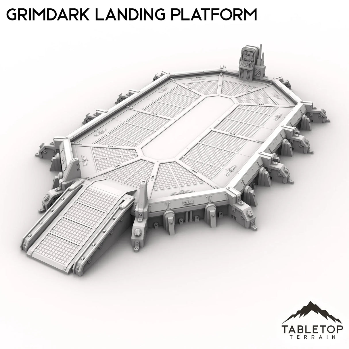 Tabletop Terrain Building Grimdark Landing Platform