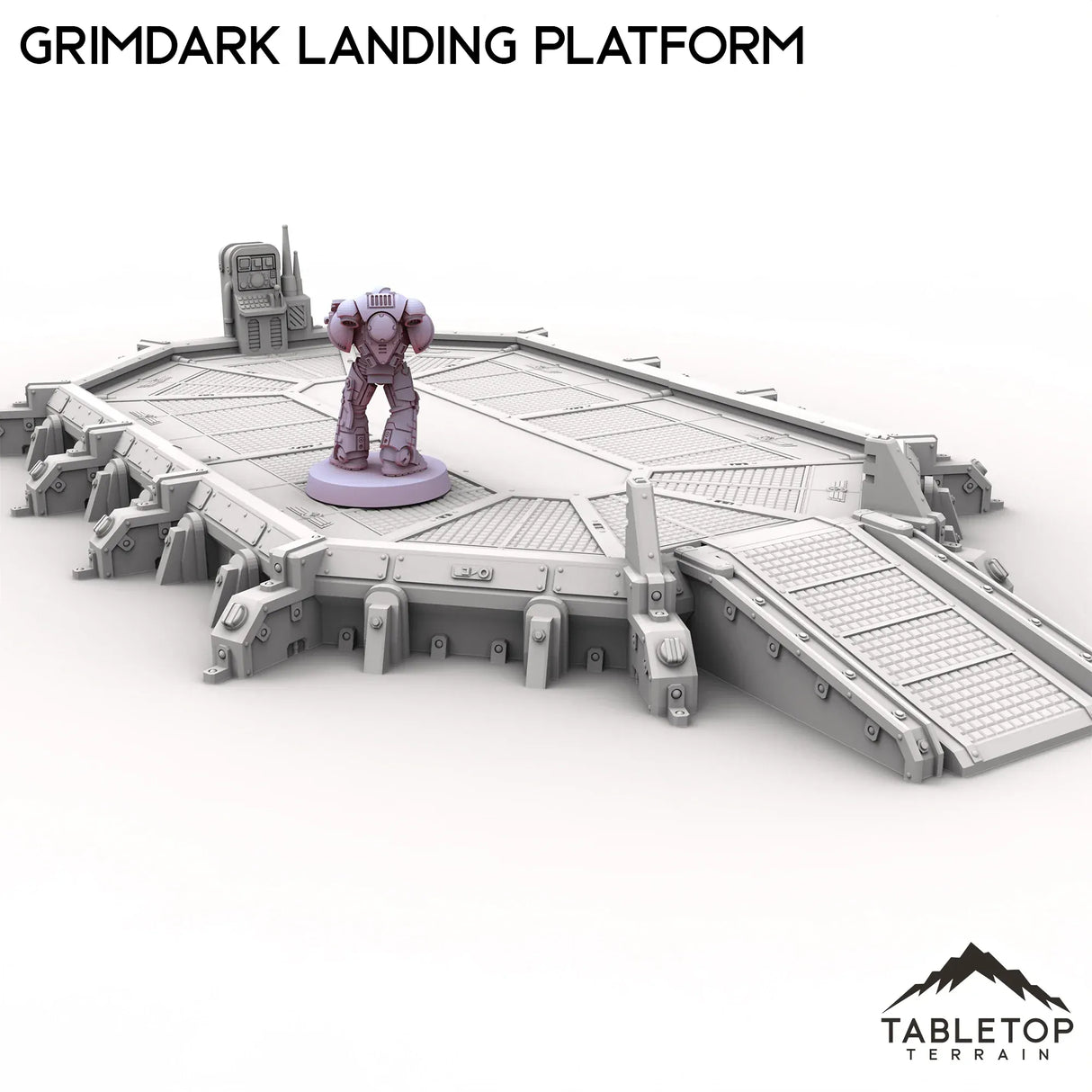 Tabletop Terrain Building Grimdark Landing Platform
