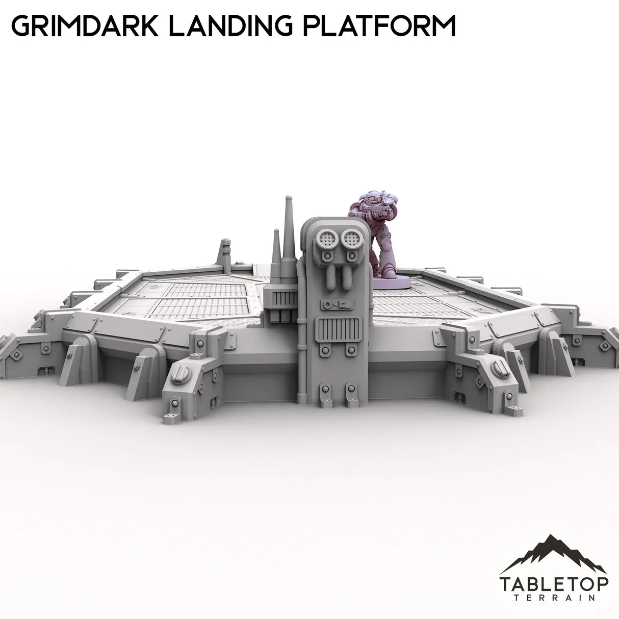 Tabletop Terrain Building Grimdark Landing Platform
