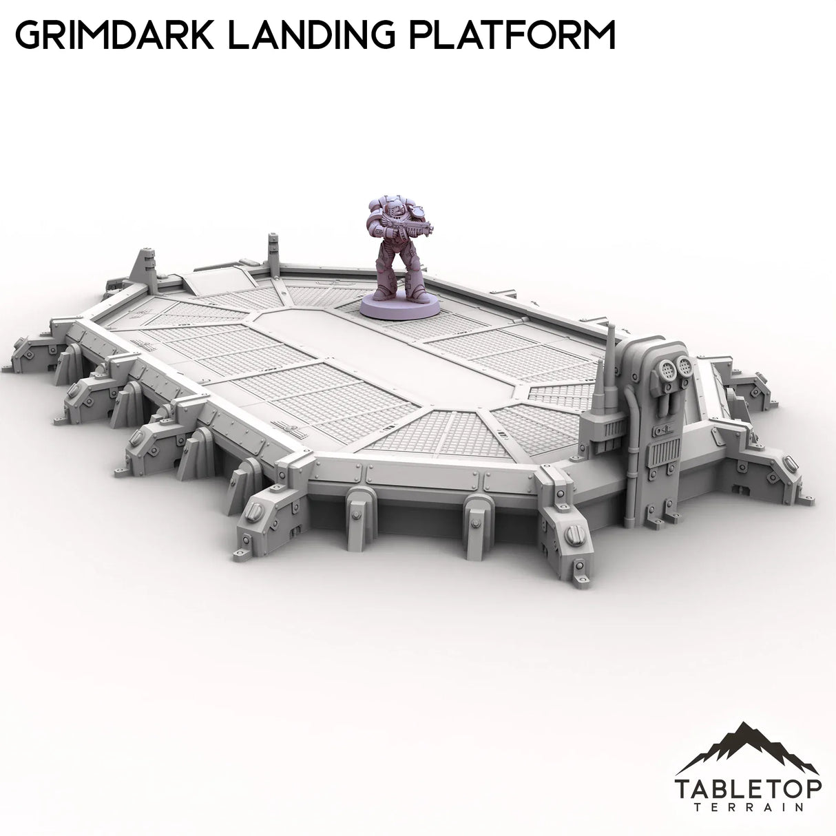 Tabletop Terrain Building Grimdark Landing Platform