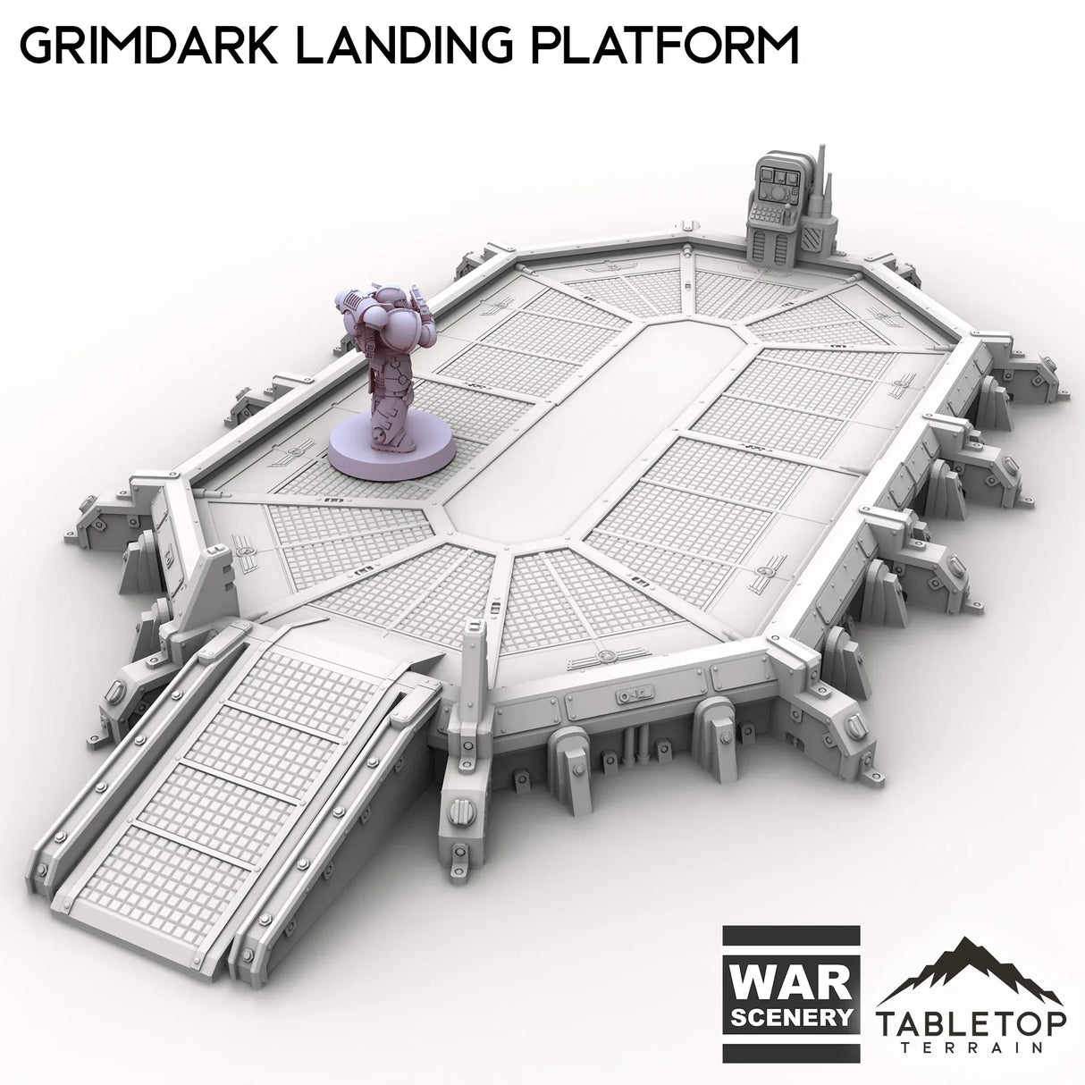 Tabletop Terrain Building Grimdark Landing Platform