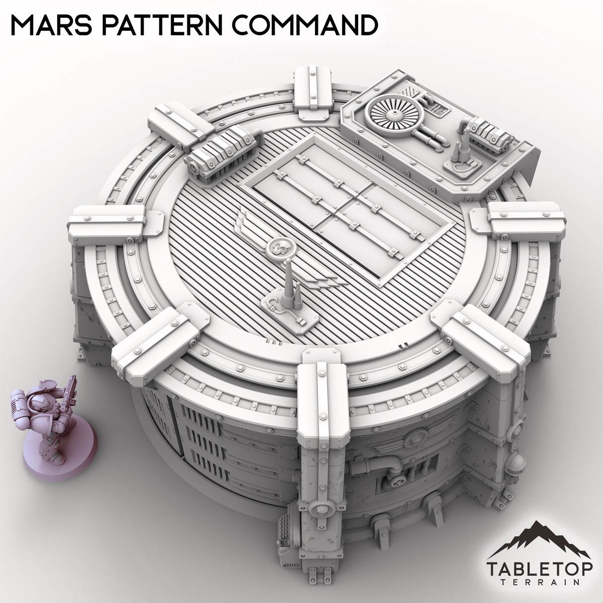 Tabletop Terrain Building Grimdark Mars Pattern Command Bunker