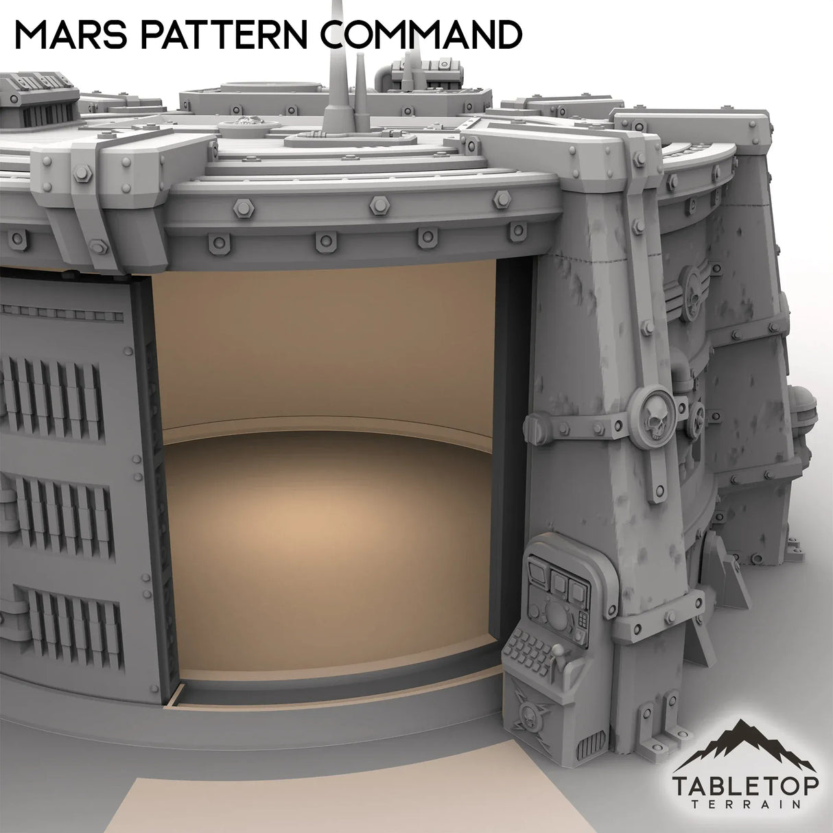Tabletop Terrain Building Grimdark Mars Pattern Command Bunker