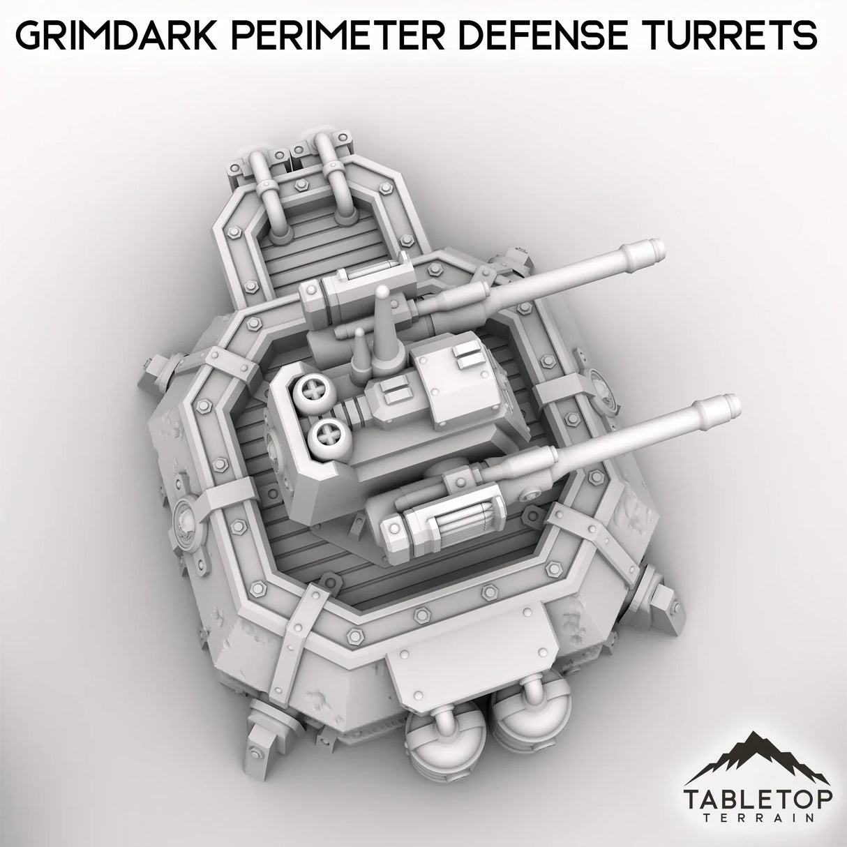 Tabletop Terrain Building Grimdark Perimeter Defense Turrets