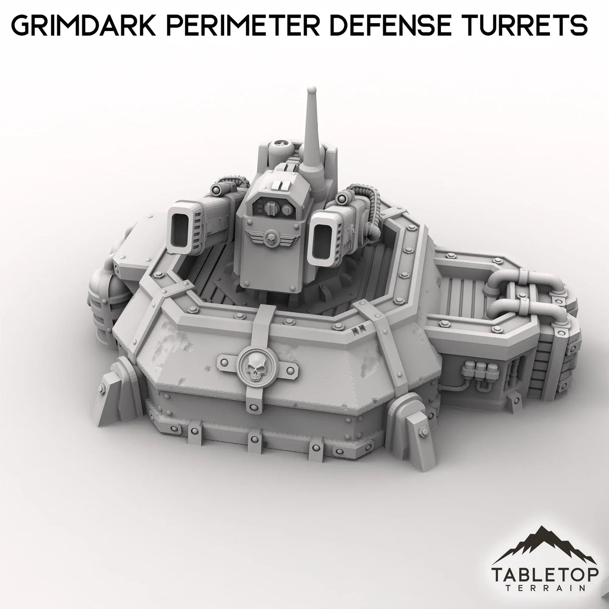 Tabletop Terrain Building Grimdark Perimeter Defense Turrets