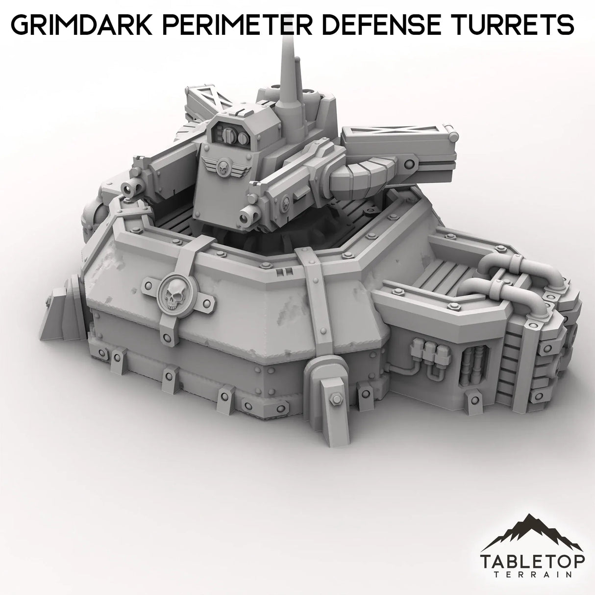 Tabletop Terrain Building Grimdark Perimeter Defense Turrets