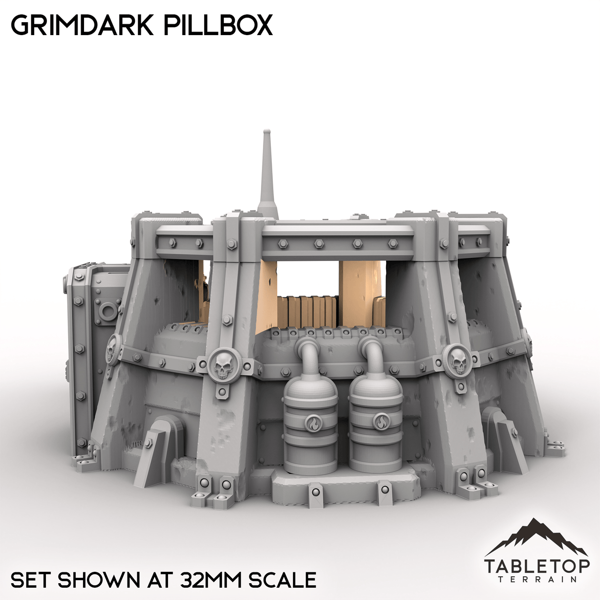 Tabletop Terrain Building Grimdark Pillbox