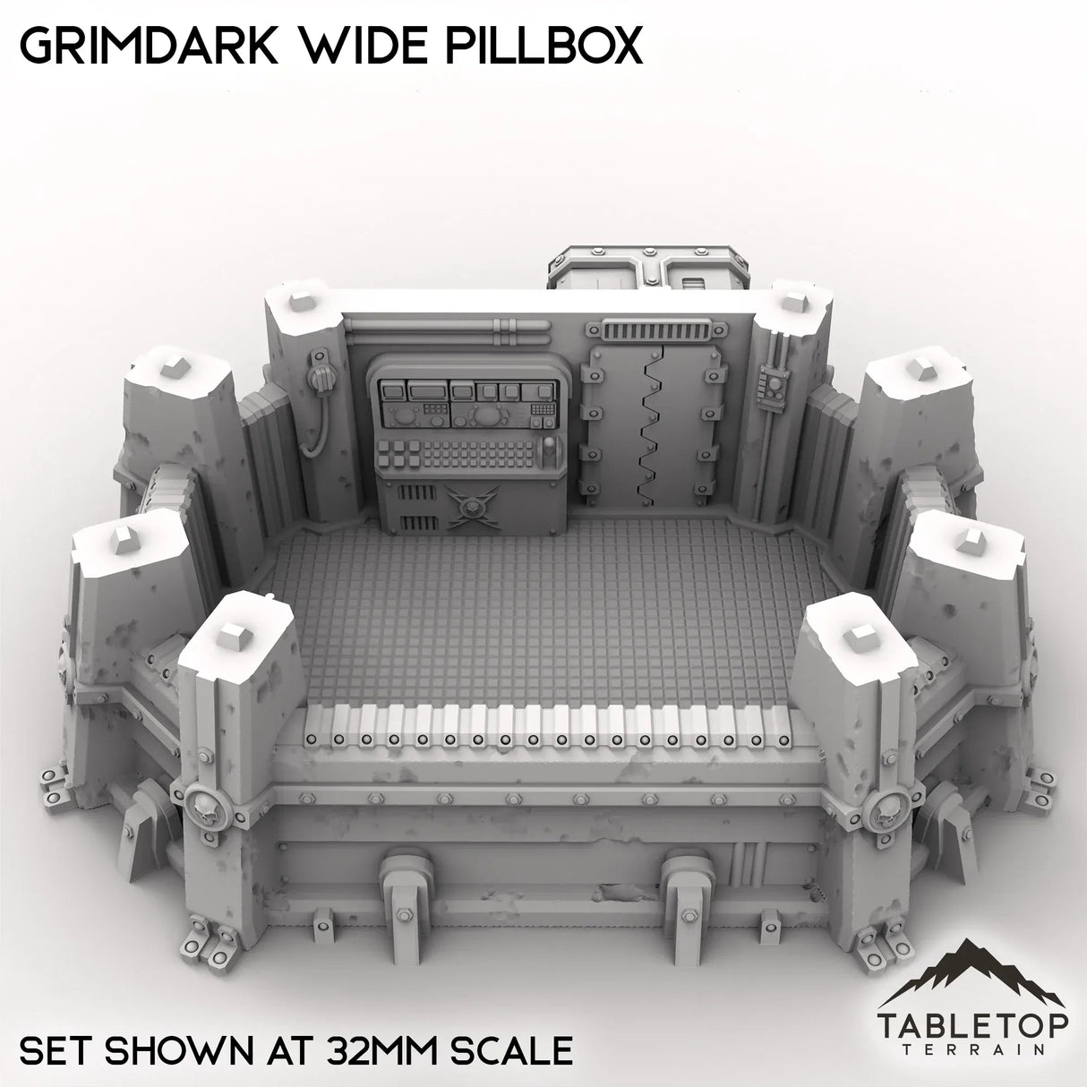 Tabletop Terrain Building Grimdark Wide Pillbox