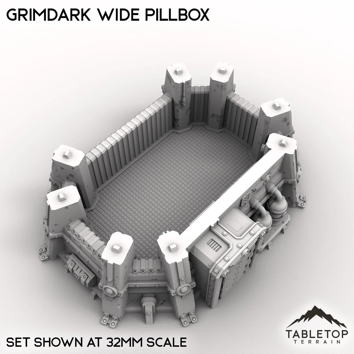 Tabletop Terrain Building Grimdark Wide Pillbox