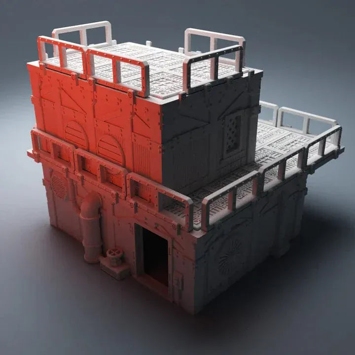 Tabletop Terrain Building Hab Building - Grimdark UnderNidus Building