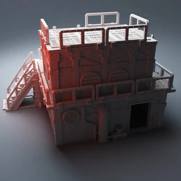 Tabletop Terrain Building Hab Building - Grimdark UnderNidus Building