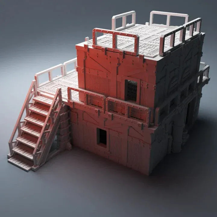 Tabletop Terrain Building Hab Building - Grimdark UnderNidus Building