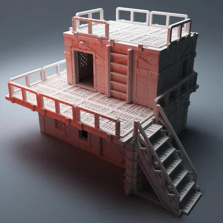 Tabletop Terrain Building Hab Building - Grimdark UnderNidus Building