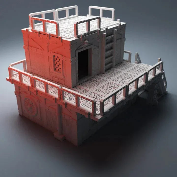 Tabletop Terrain Building Hab Building - Grimdark UnderNidus Building