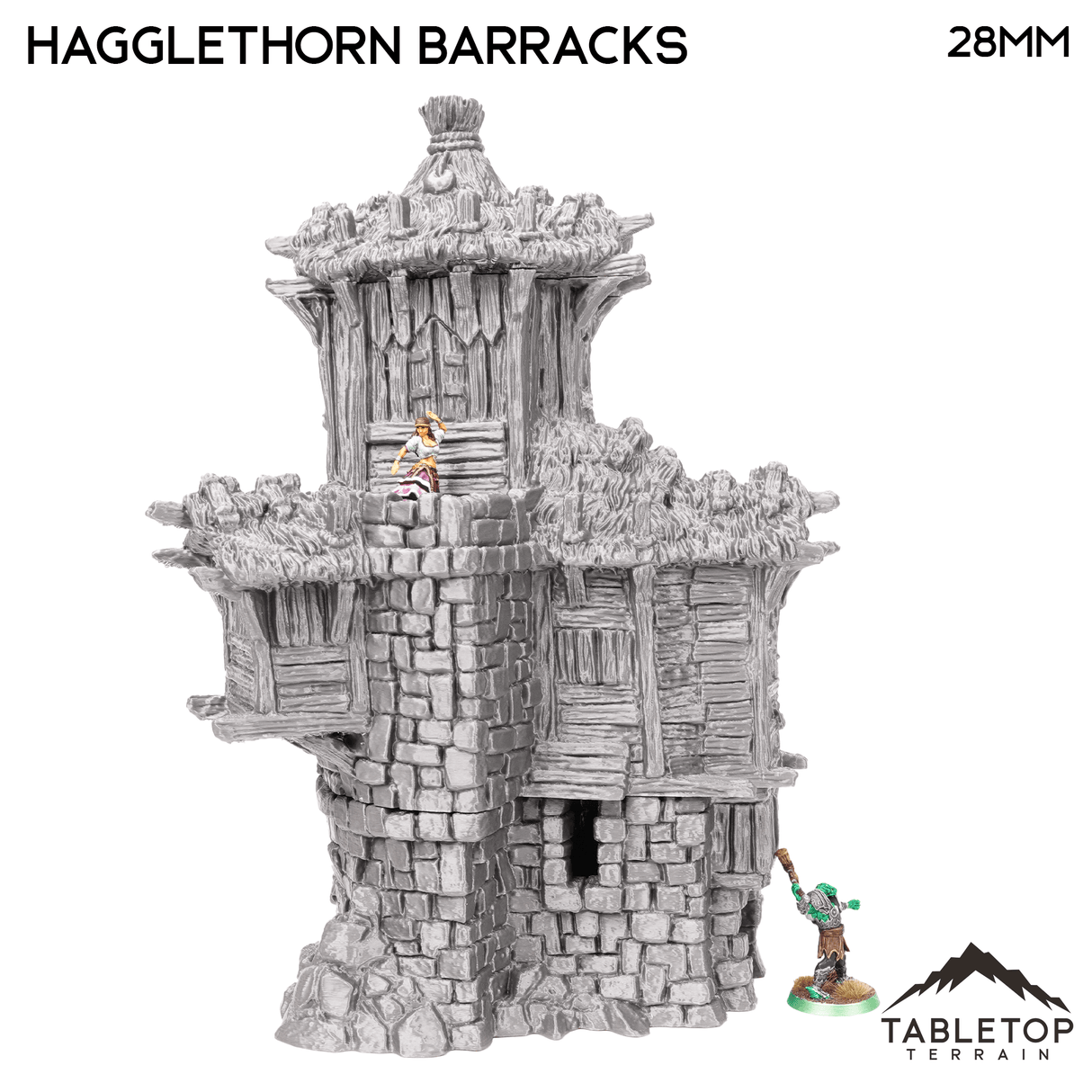 Tabletop Terrain Building Hagglethorn Barracks - Hagglethorn Hollow - Fantasy Building