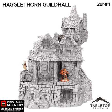 Tabletop Terrain Building Hagglethorn Guildhall - Hagglethorn Hollow - Fantasy Building