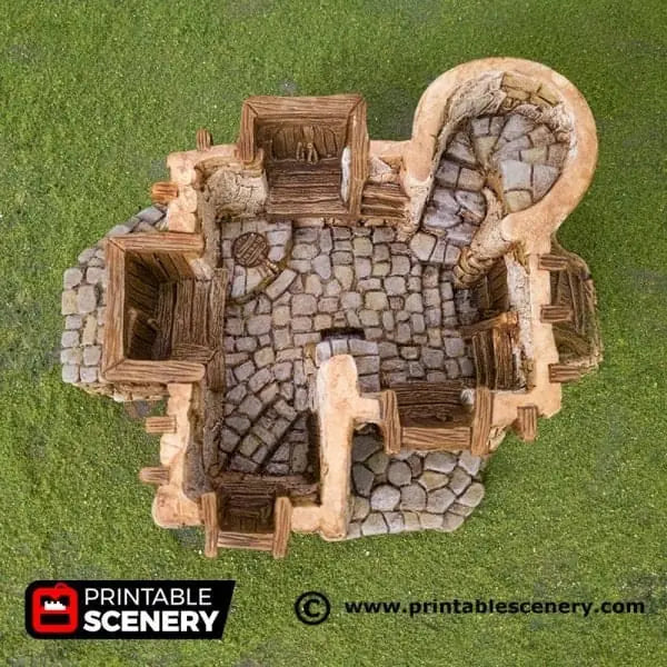 Tabletop Terrain Building Hagglethorn Guildhall - Hagglethorn Hollow - Fantasy Building