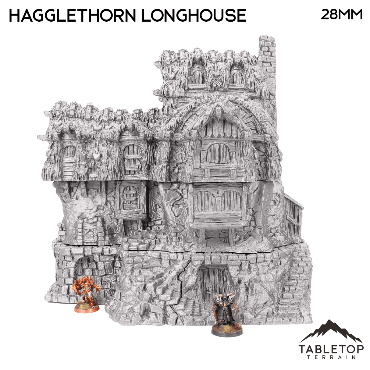 Tabletop Terrain Building Hagglethorn Longhouse - Hagglethorn Hollow - Fantasy Building
