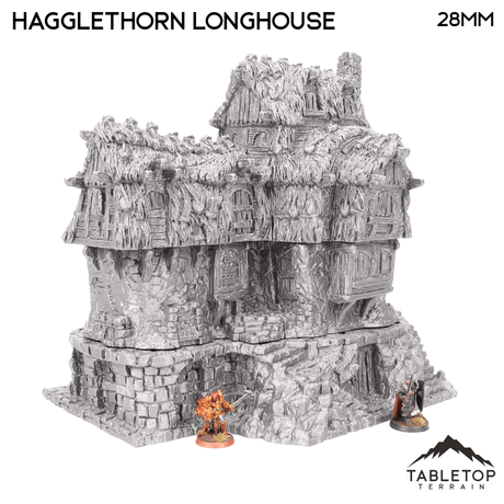 Tabletop Terrain Building Hagglethorn Longhouse - Hagglethorn Hollow - Fantasy Building