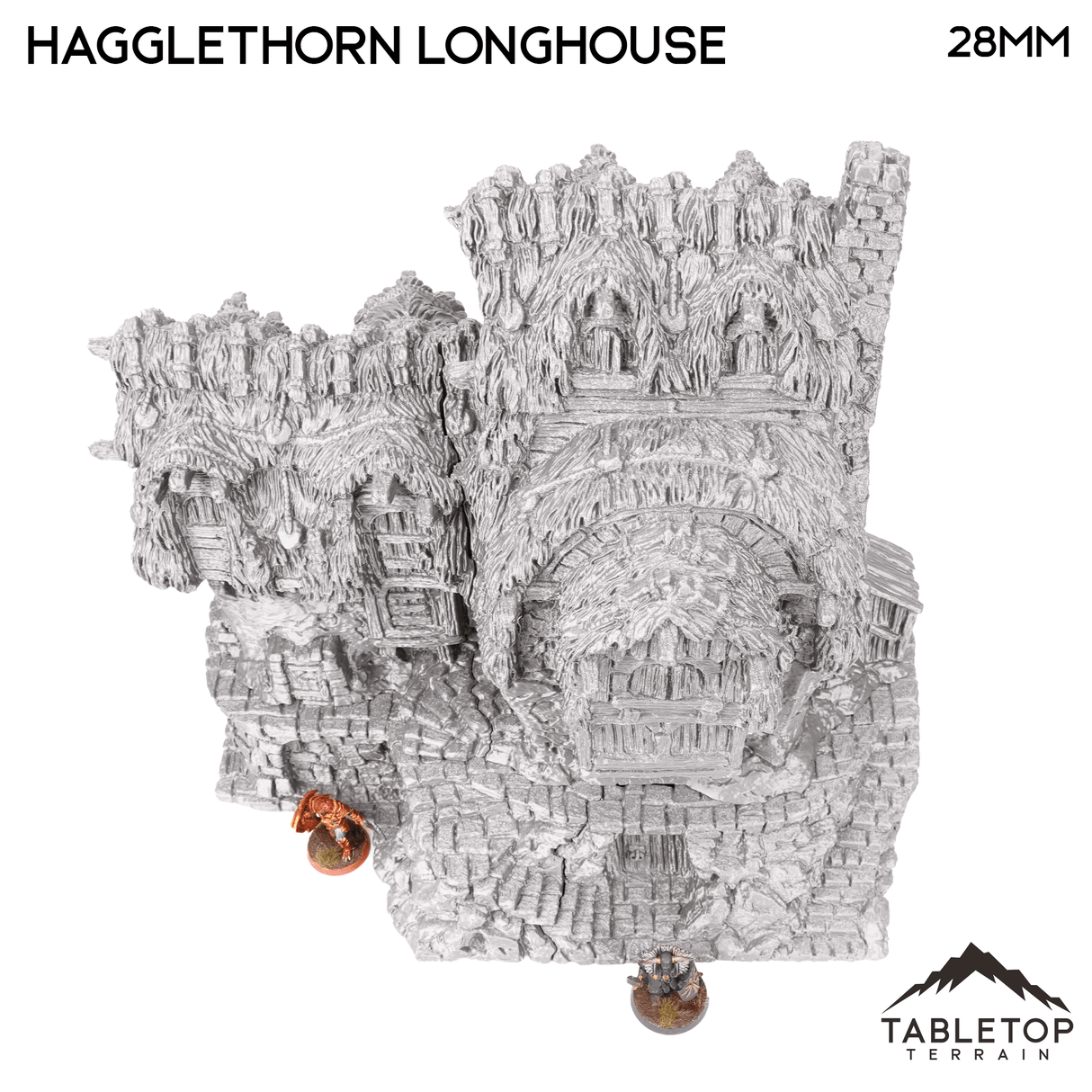 Tabletop Terrain Building Hagglethorn Longhouse - Hagglethorn Hollow - Fantasy Building