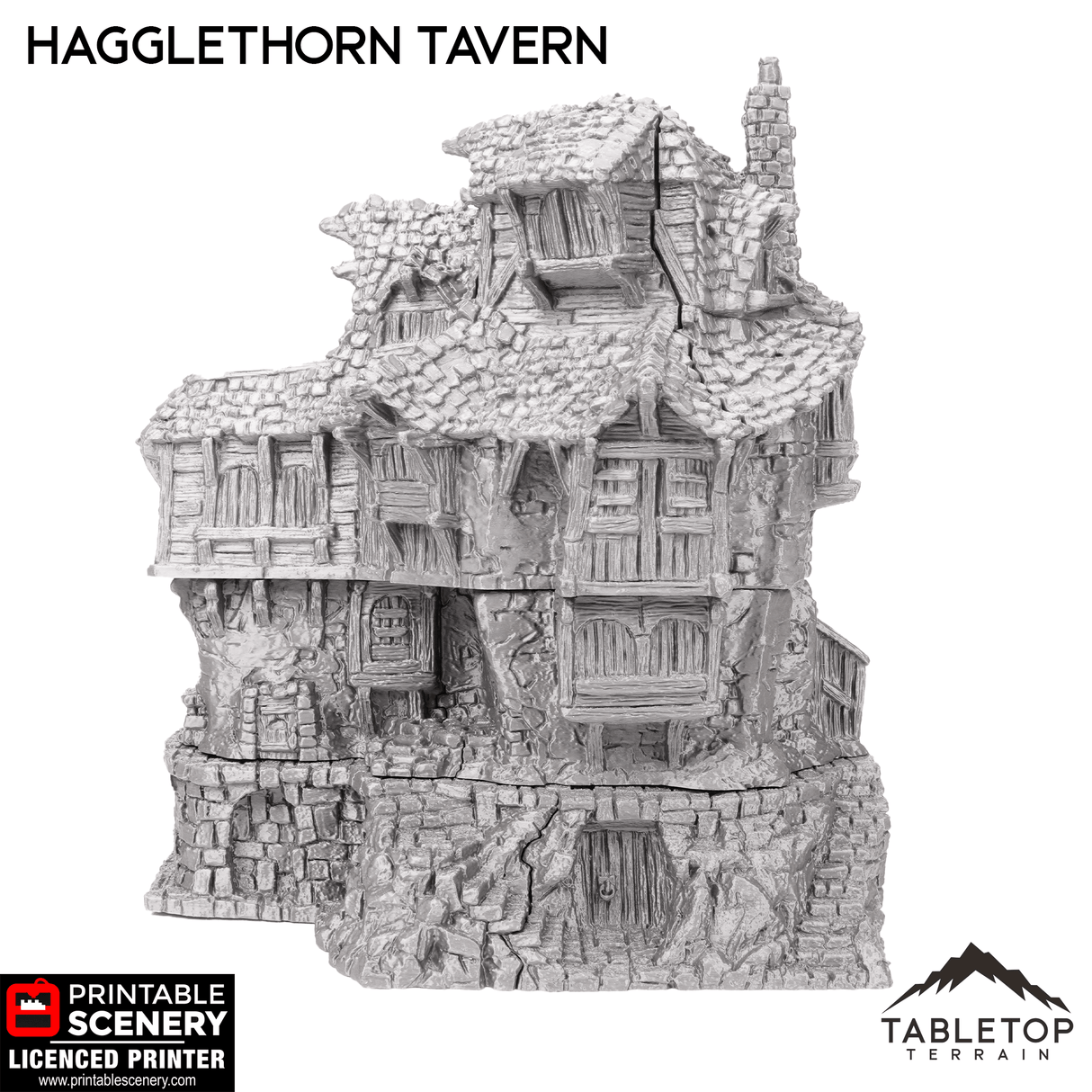 Tabletop Terrain Building Hagglethorn Tavern - Hagglethorn Hollow - Fantasy Building