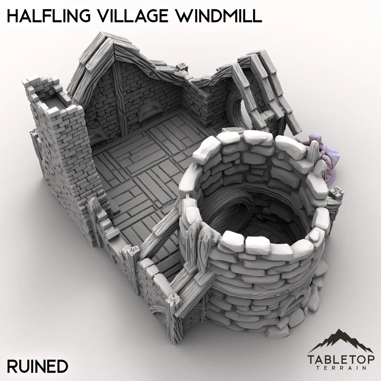 Tabletop Terrain Building Halfling Village Windmill