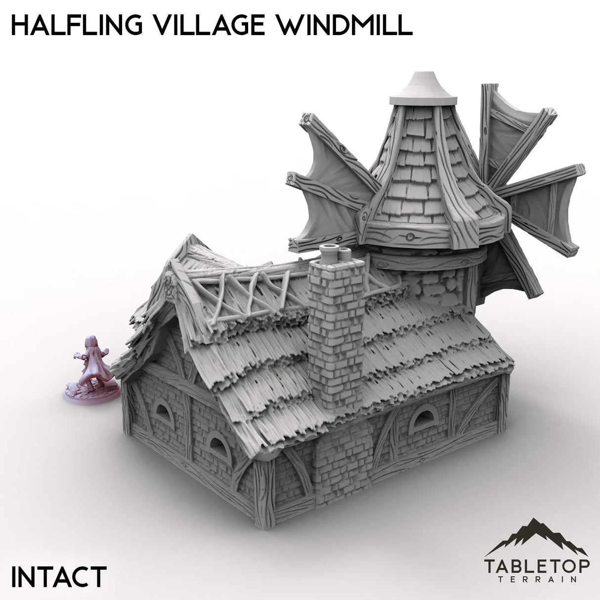 Tabletop Terrain Building Halfling Village Windmill