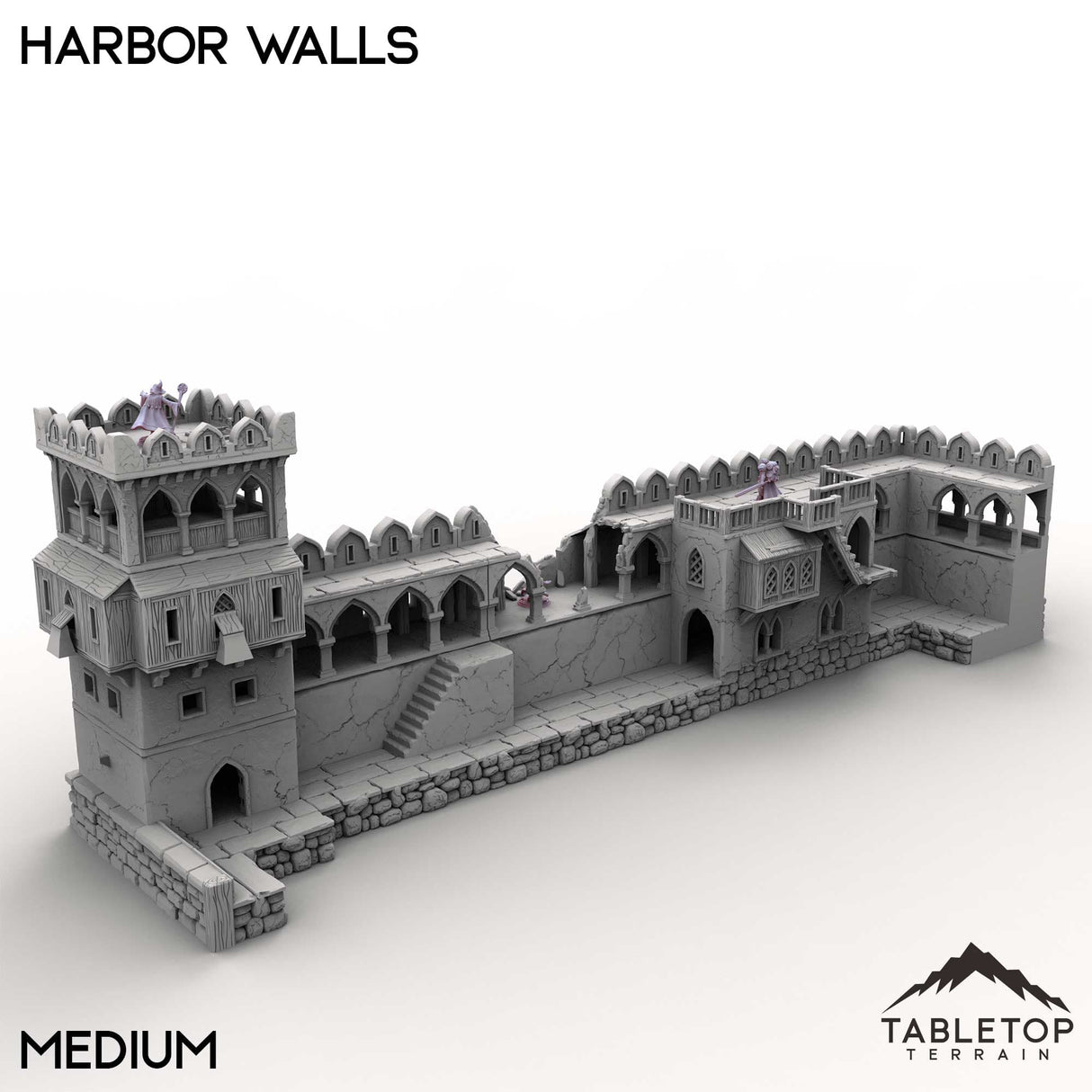 Tabletop Terrain Building Harbor Walls