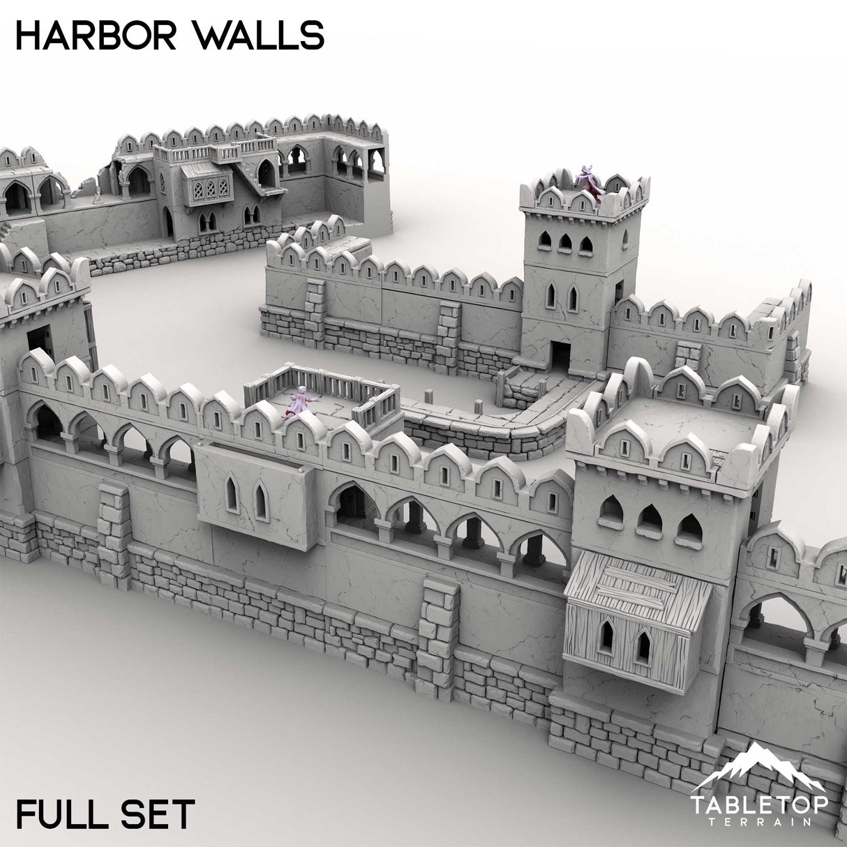 Tabletop Terrain Building Harbor Walls