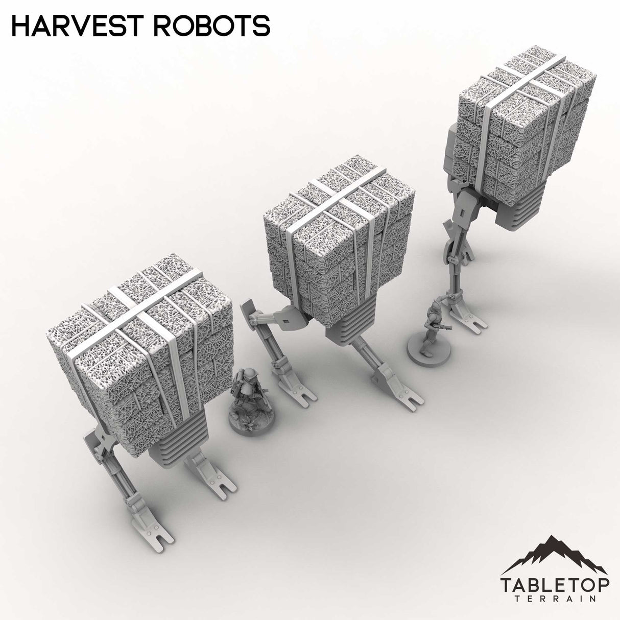 Tabletop Terrain Building Harvest Robots