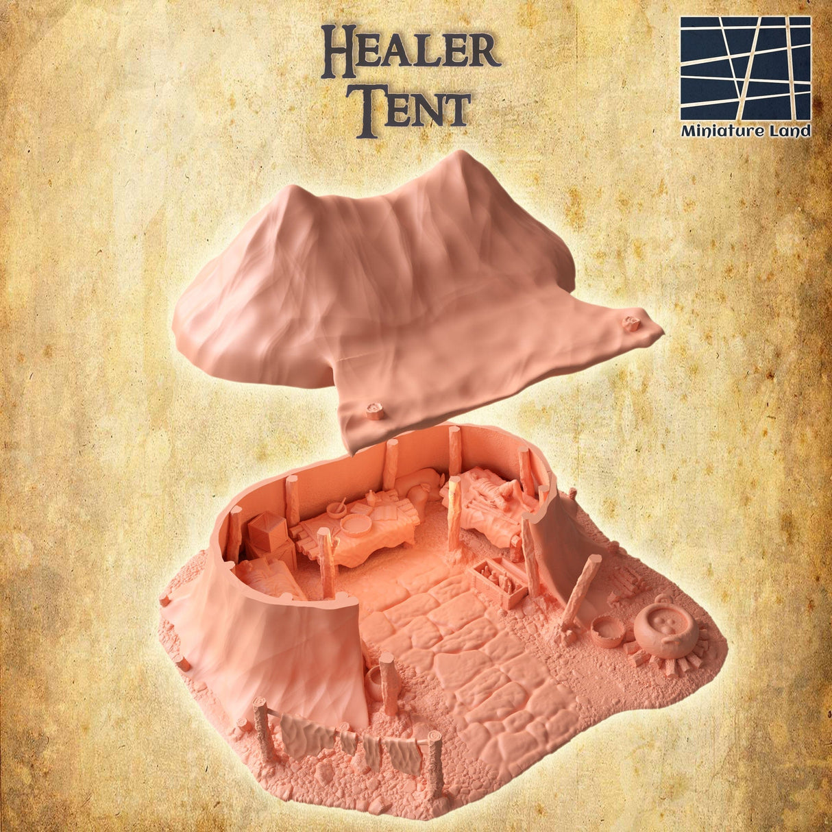 Tabletop Terrain Building Healer Tent