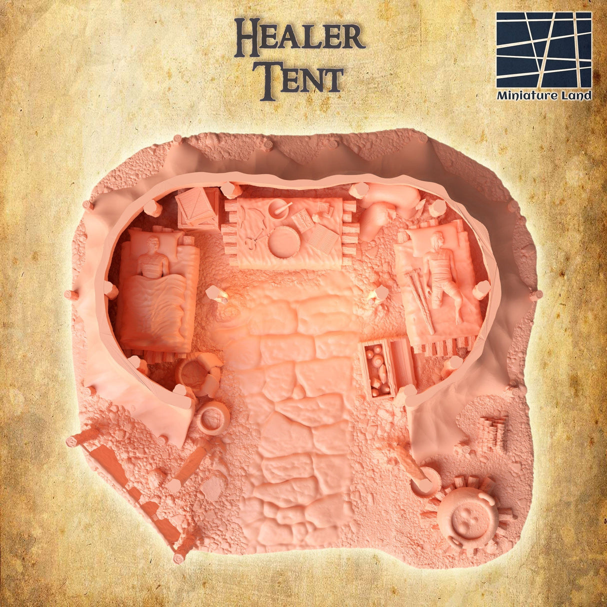 Tabletop Terrain Building Healer Tent