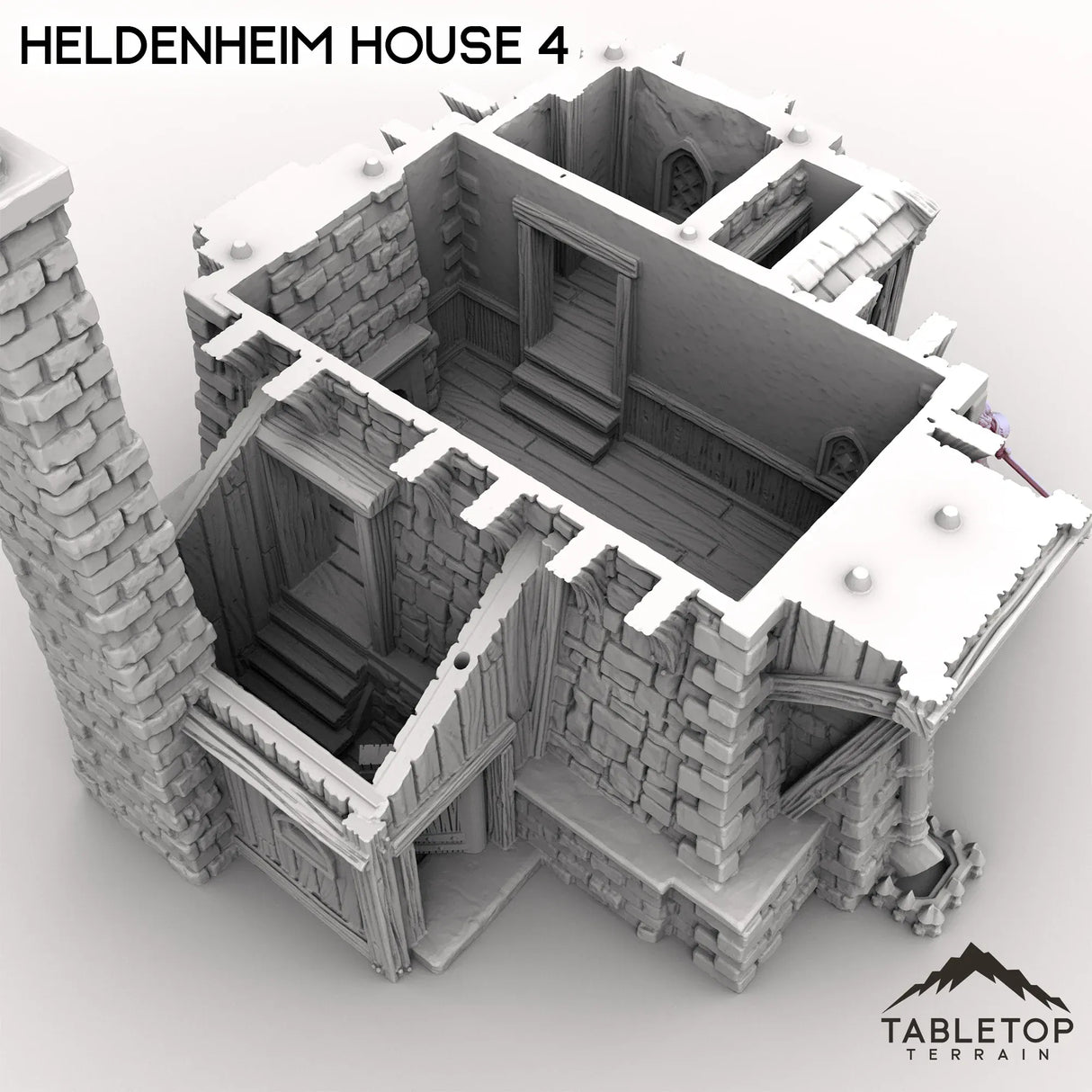 Tabletop Terrain Building Heldenheim House 4