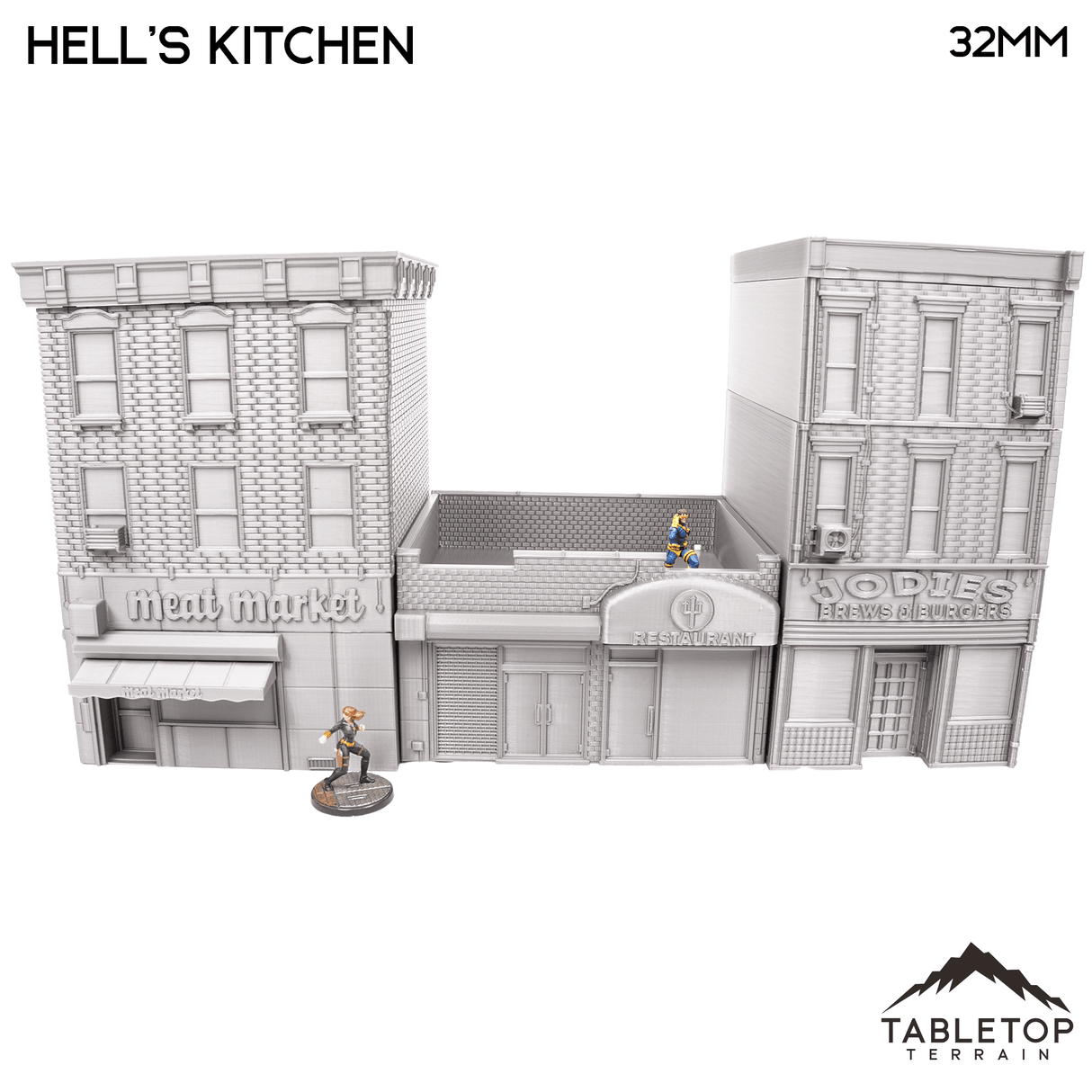 Tabletop Terrain Building Hell's Kitchen City Block - Marvel Crisis Protocol Building